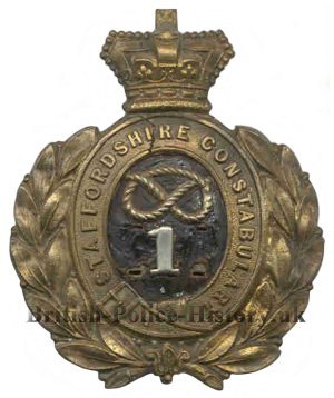 INSIGNIA OF STAFFORDSHIRE POLICE AND CONSTITUENT POLICE FORCES 